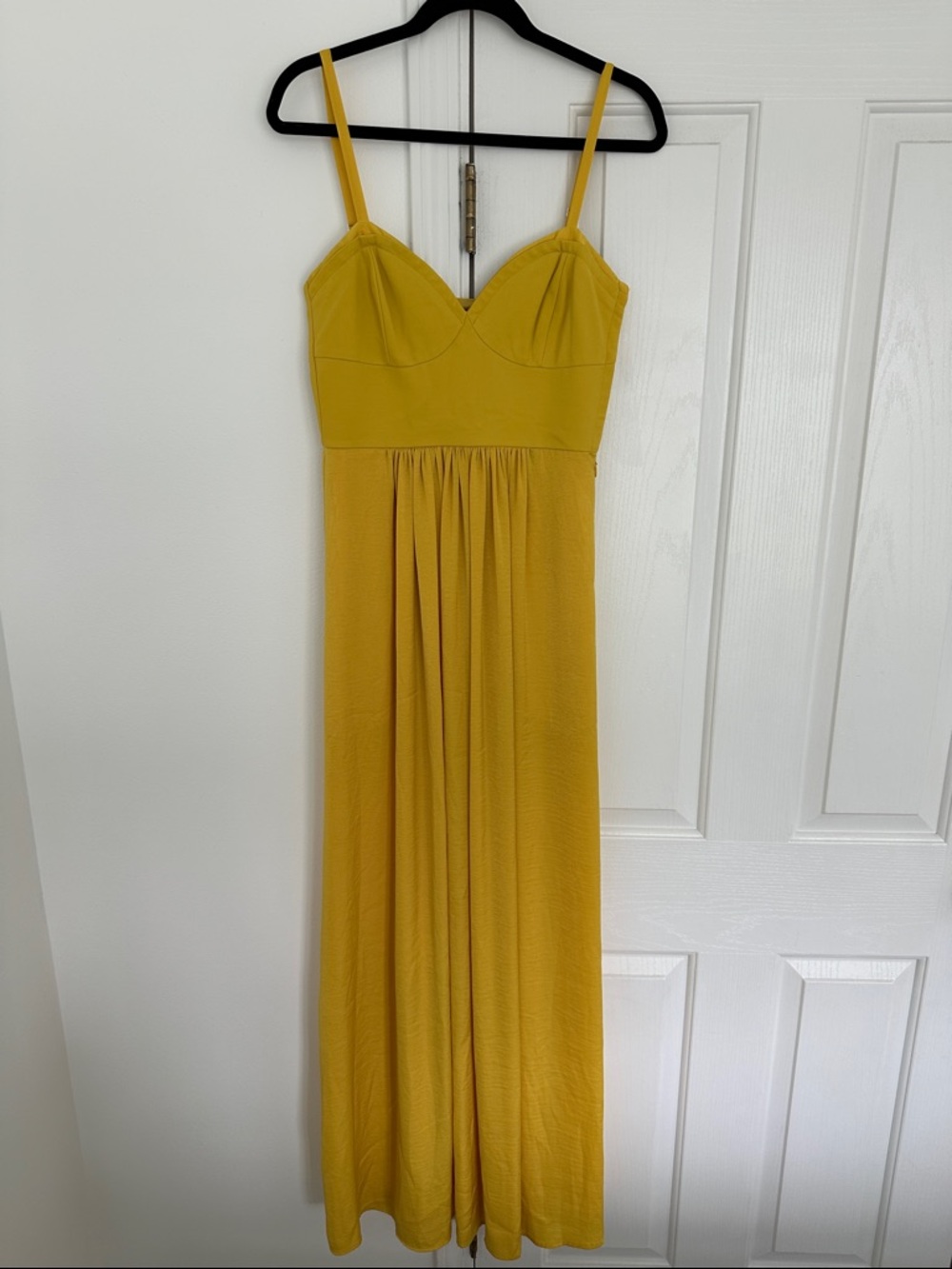BCBG Yellow Spaghetti-Strap Maxi Dress